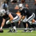Las Vegas Raiders quarterback Kirk Cousins center Tyler Linderbaum