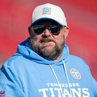 August 13, 2026; Santa Clara, California, USA; Tennessee Titans offensive coordinator Brian Daboll before the game against the San Francisco 49ers at Levi's Stadium.