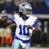 Aug 28, 2026; Arlington, Texas, USA; Dallas Cowboys quarterback Joe Milton III (10) looks to pass against the New Orleans Saints in the first quarter at AT&T Stadium.