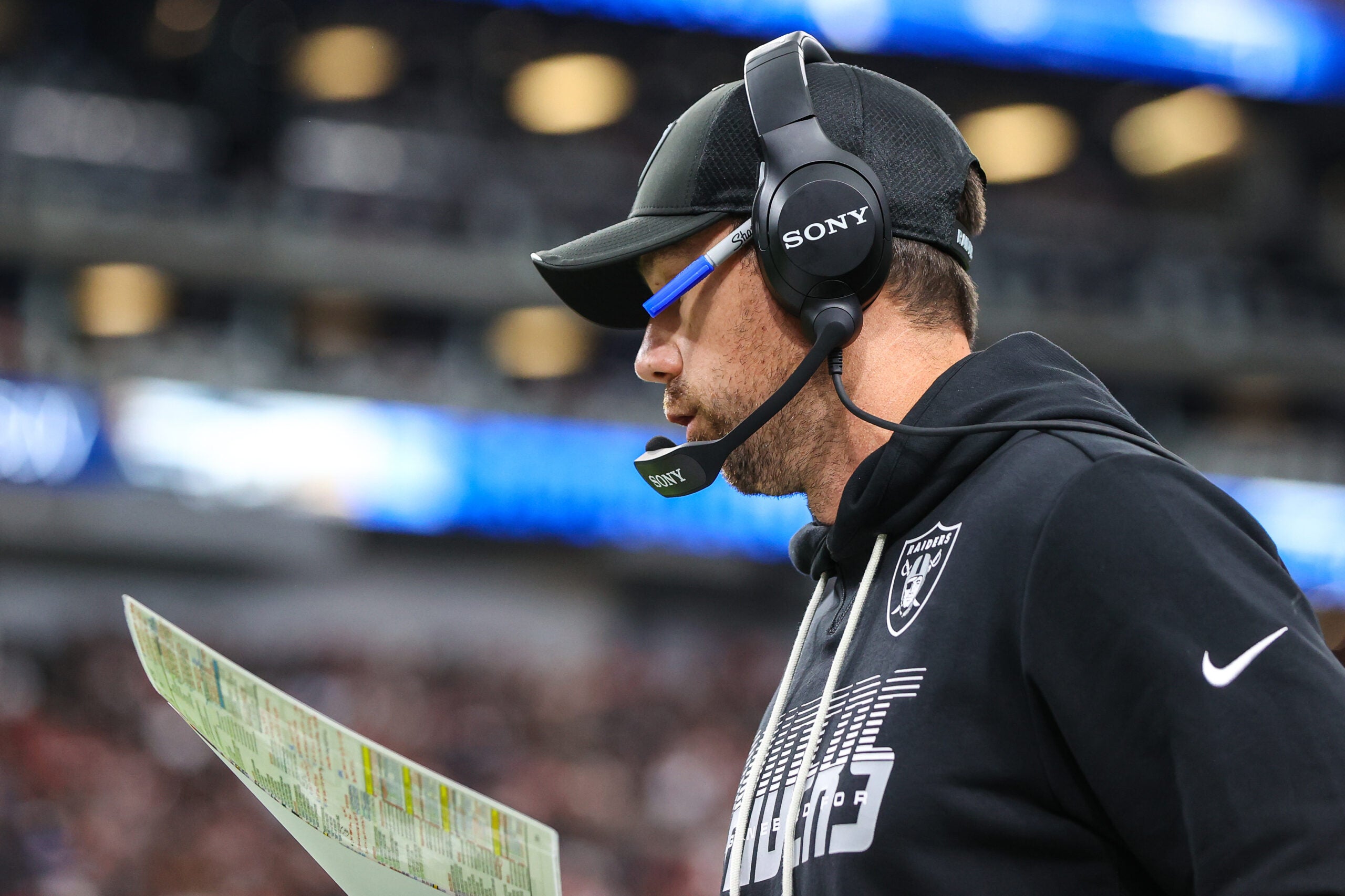 Las Vegas Raiders head coach Klint Kubiak