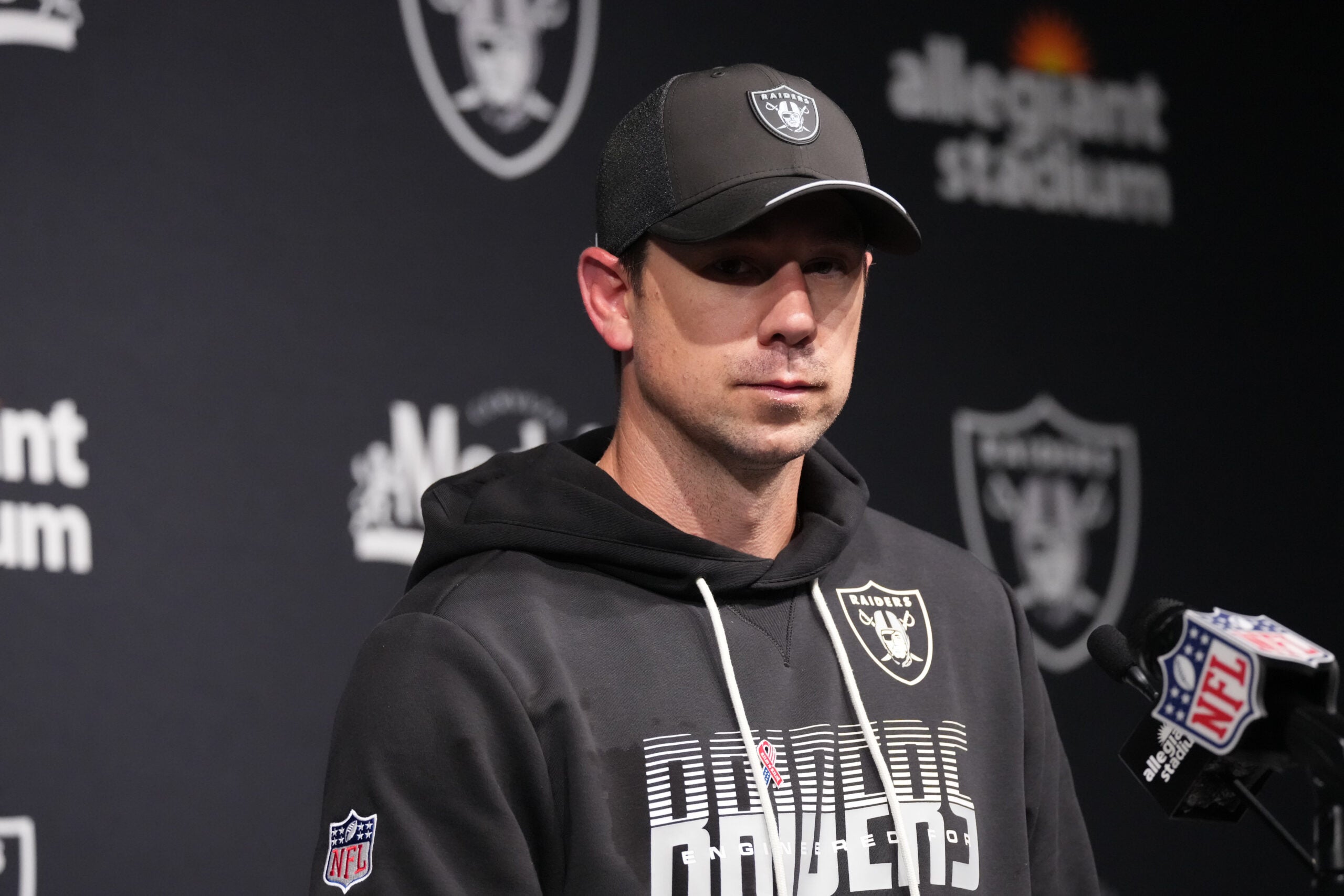 Las Vegas Raiders head coach Klint Kubiak