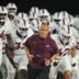 Sep 19, 2026; College Park, Maryland, USA; Virginia Tech Hokies head coach James Franklin leads his team onto the field before their game against the Maryland Terrapins at SECU Stadium.