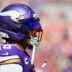Sep 27, 2026; Tampa, Florida, USA; Minnesota Vikings wide receiver Justin Jefferson (18) looks on during warmups prior to the game against the Tampa Bay Buccaneers at Raymond James Stadium.