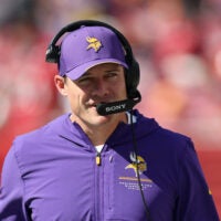 Sep 27, 2026; Tampa, Florida, USA; Minnesota Vikings head coach Kevin O'Connell looks on prior to the game against the Tampa Bay Buccaneers at Raymond James Stadium.