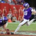 Sep 27, 2026; Tampa, Florida, USA; Minnesota Vikings kicker Will Reichard (16) kicks a field goal against the Tampa Bay Buccaneers during the fourth quarter at Raymond James Stadium.