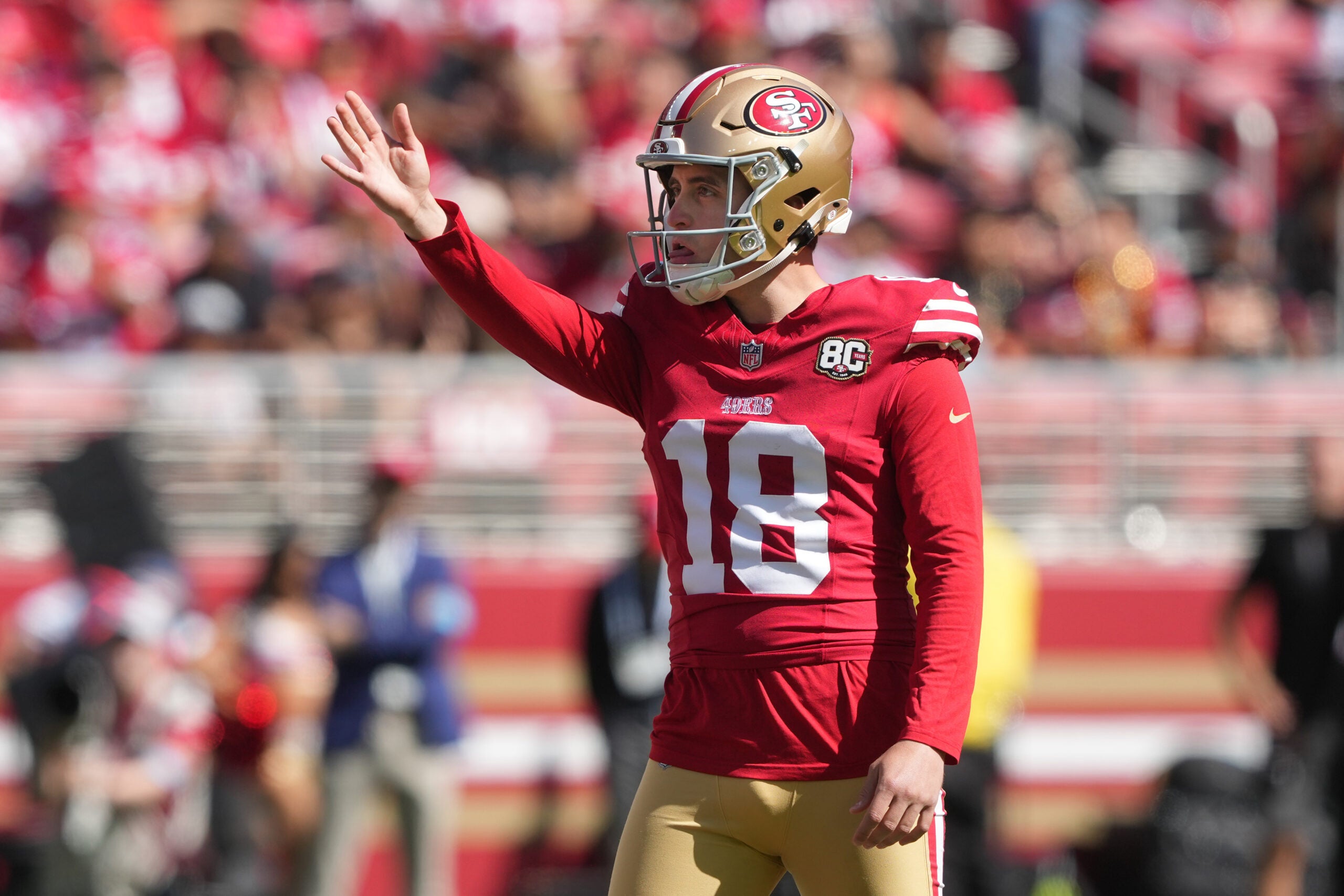 San Francisco 49ers kicker Eddy Pineiro continues to struggle.