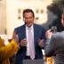 Nick Saban prepares for a live broadcast of College GameDay Oct. 3, 2026 in downtown Iowa City, Iowa.