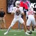Oct 3, 2026; Winston-Salem, North Carolina, USA; Stanford Cardinal quarterback Davis Warren (8) drops back to pass against the Wake Forest Demon Deacons during the first half at Allegacy Federal Credit Union Stadium.