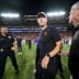 Oct 3, 2026; Los Angeles, California, USA; USC Trojans head coach Lincoln Riley reacts after the victory against the Washington Huskies at United Airlines Field at Los Angeles Memorial Coliseum.