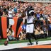 Oct 4, 2026; Cincinnati, Ohio, USA; Jacksonville Jaguars defensive end Bryan Thomas Jr. (7) reacts after scoring a touchdown in the second quarter against the Cincinnati Bengals at Paycor Stadium.