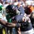 Oct 4, 2026; Chicago, Illinois, USA; Chicago Bears running back Kyle Monangai (25) runs with the ball against the New York Jets during the second half at Soldier Field.