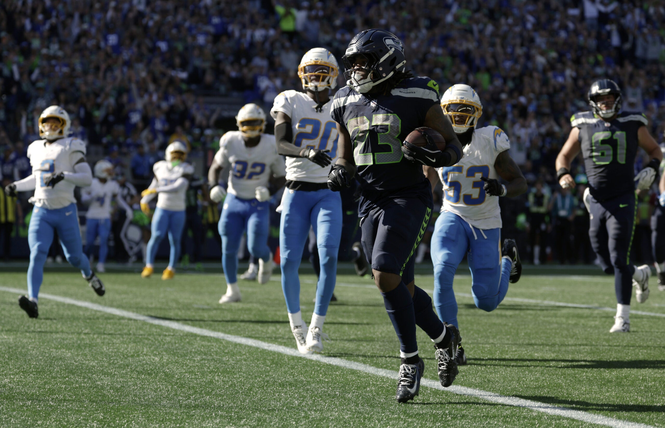 Seattle Seahawks Defeat Los Angeles Chargers 30-23 in NFL Game