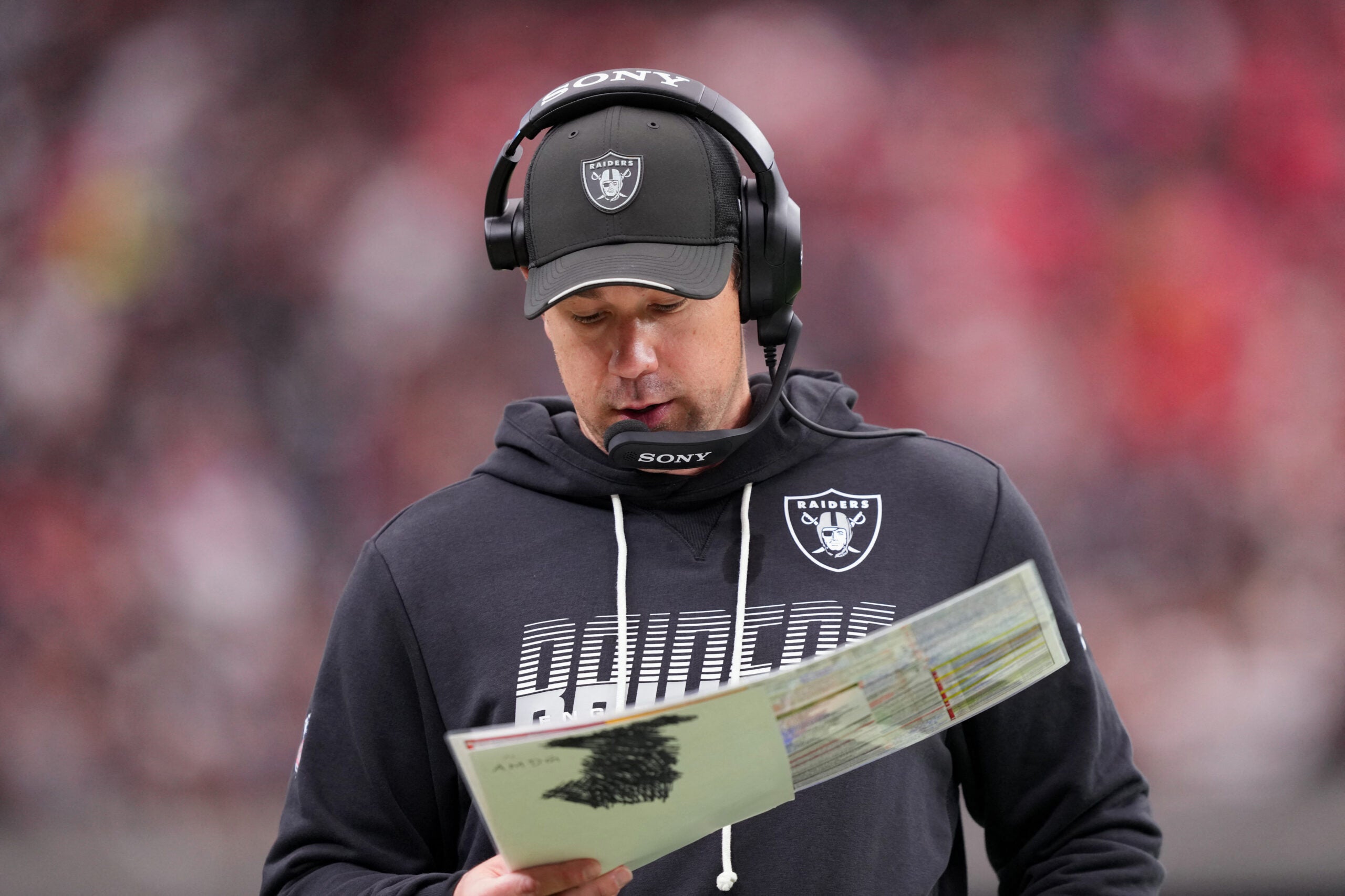 Las Vegas Raiders head coach Klint Kubiak