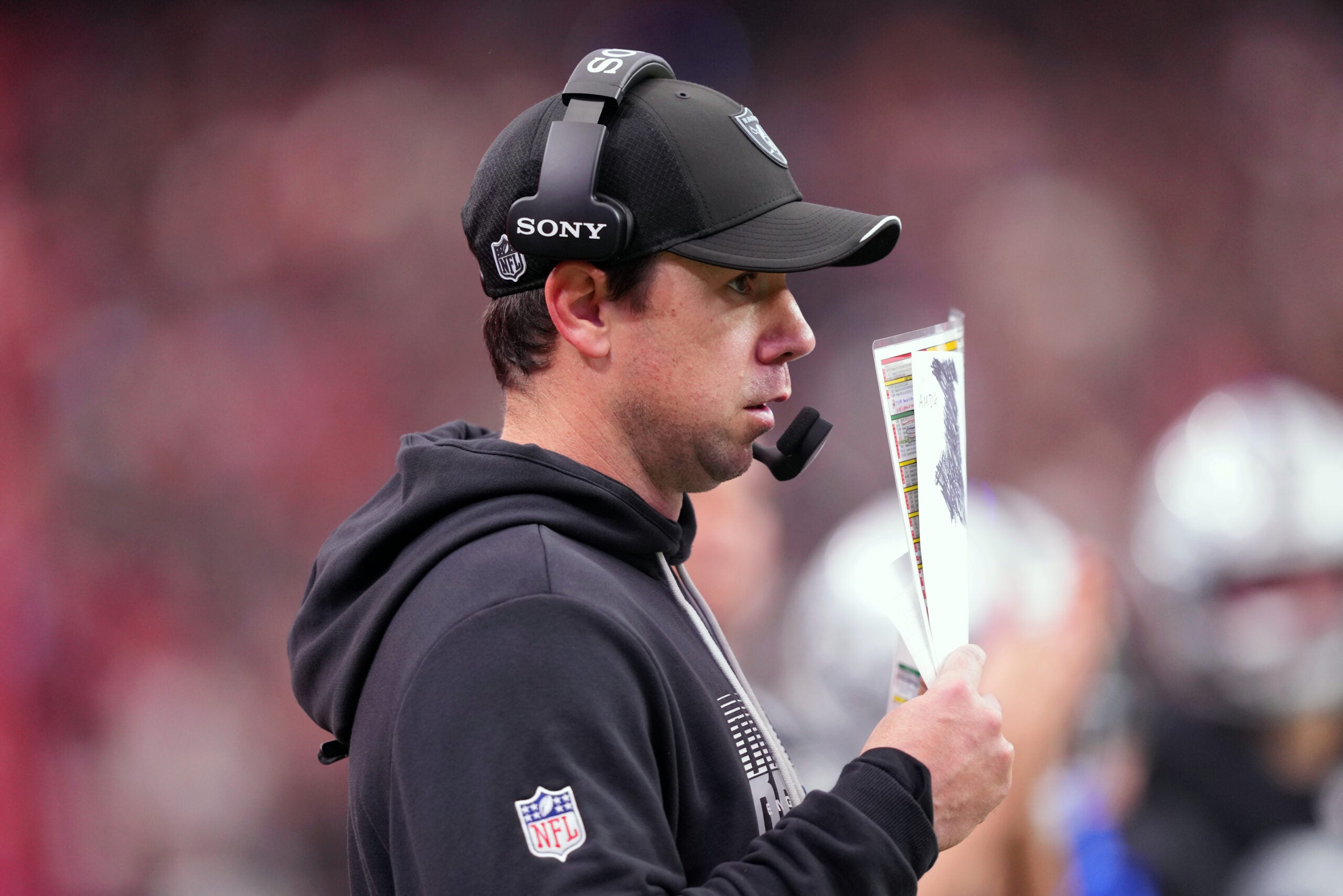 Las Vegas Raiders head coach Klint Kubiak