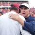 Oct 4, 2026; Santa Clara, California, USA; San Francisco 49ers head coach Kyle Shanahan and Denver Broncos head coach Sean Payton at midfield following a game at Levi's Stadium.