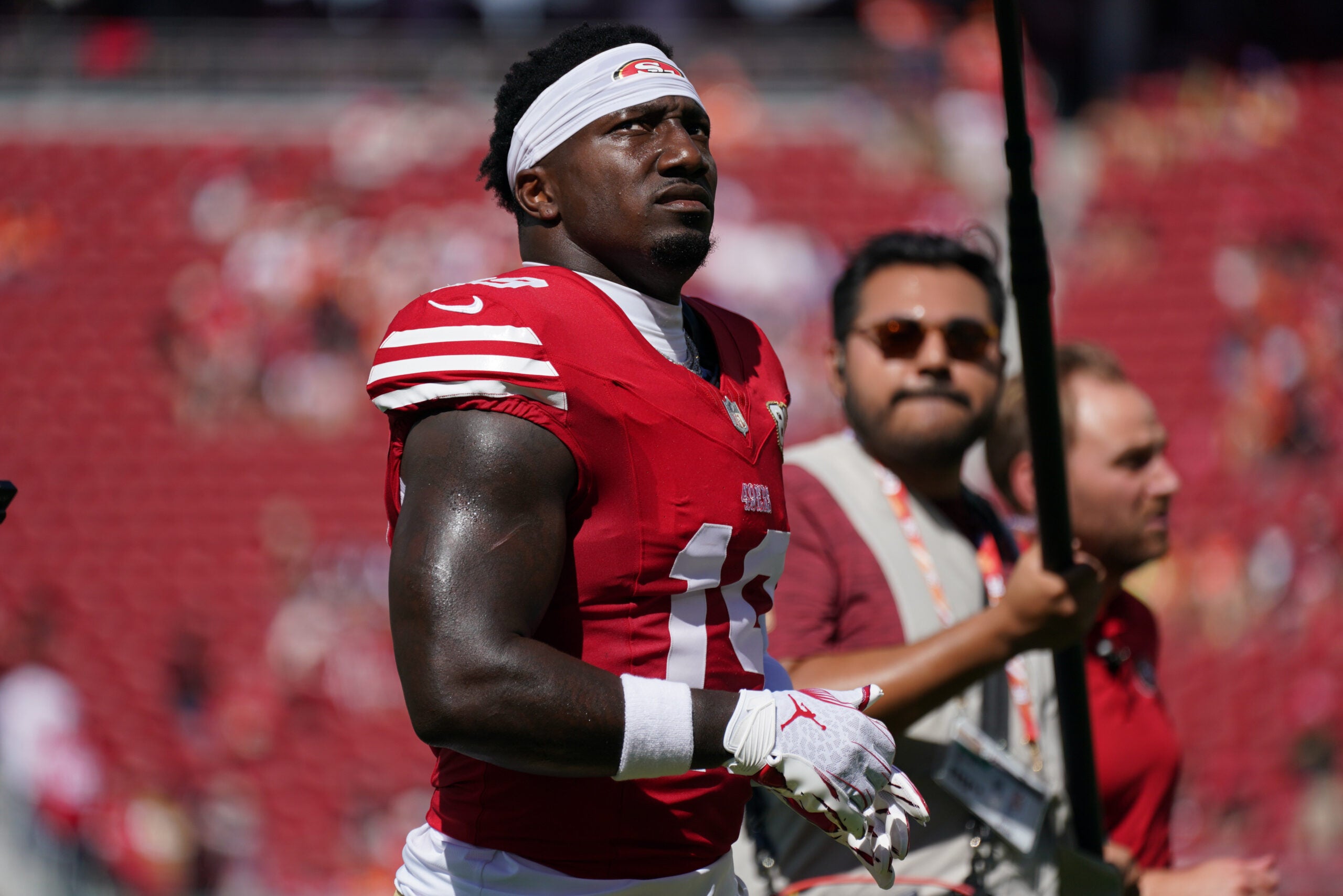 San Francisco 49ers WR Deebo Samuel is expected to miss a couple weeks with a hamstring injury.