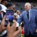 Oct 4, 2026; Houston, Texas, USA; Dallas Cowboys owner Jerry Jones greets fans before the game against the Houston Texans at Reliant Stadium.