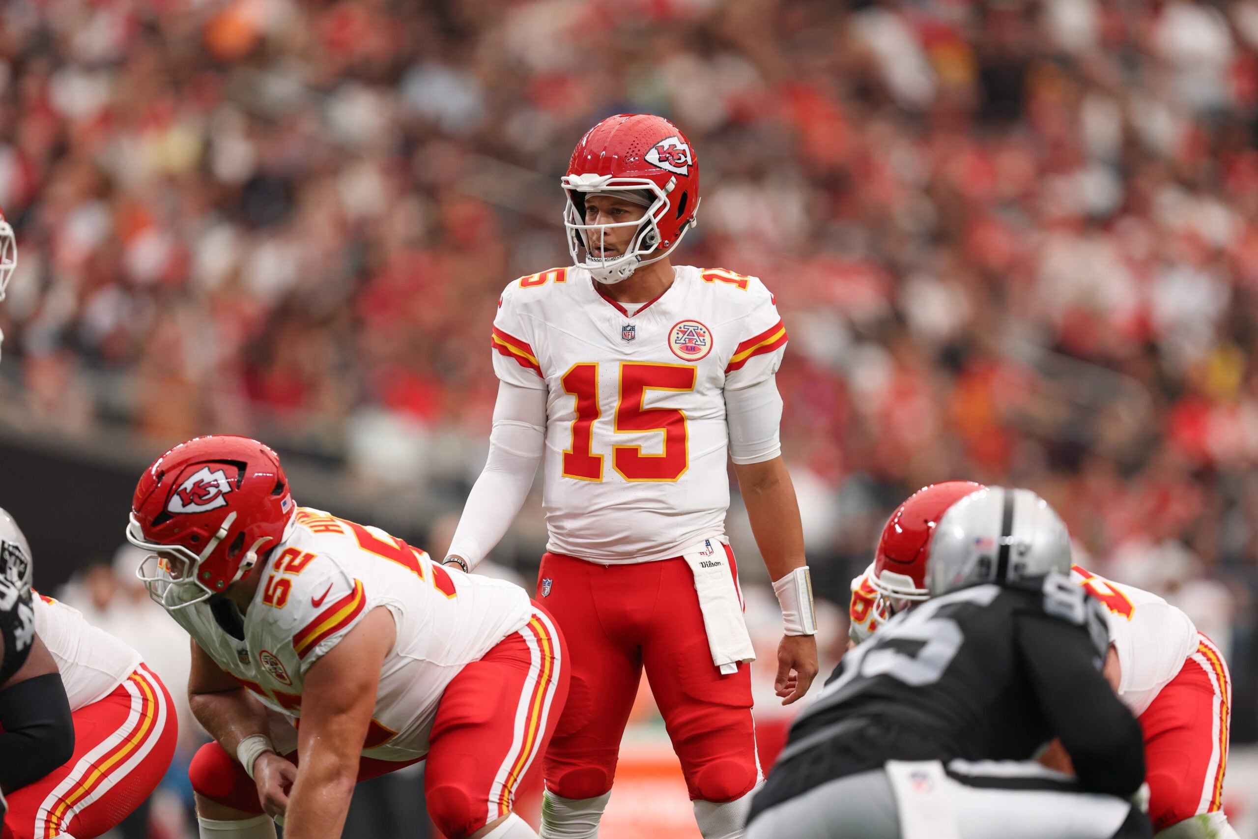 Kansas City Chiefs quarterback Patrick Mahomes Justin Watson wide receiver monday