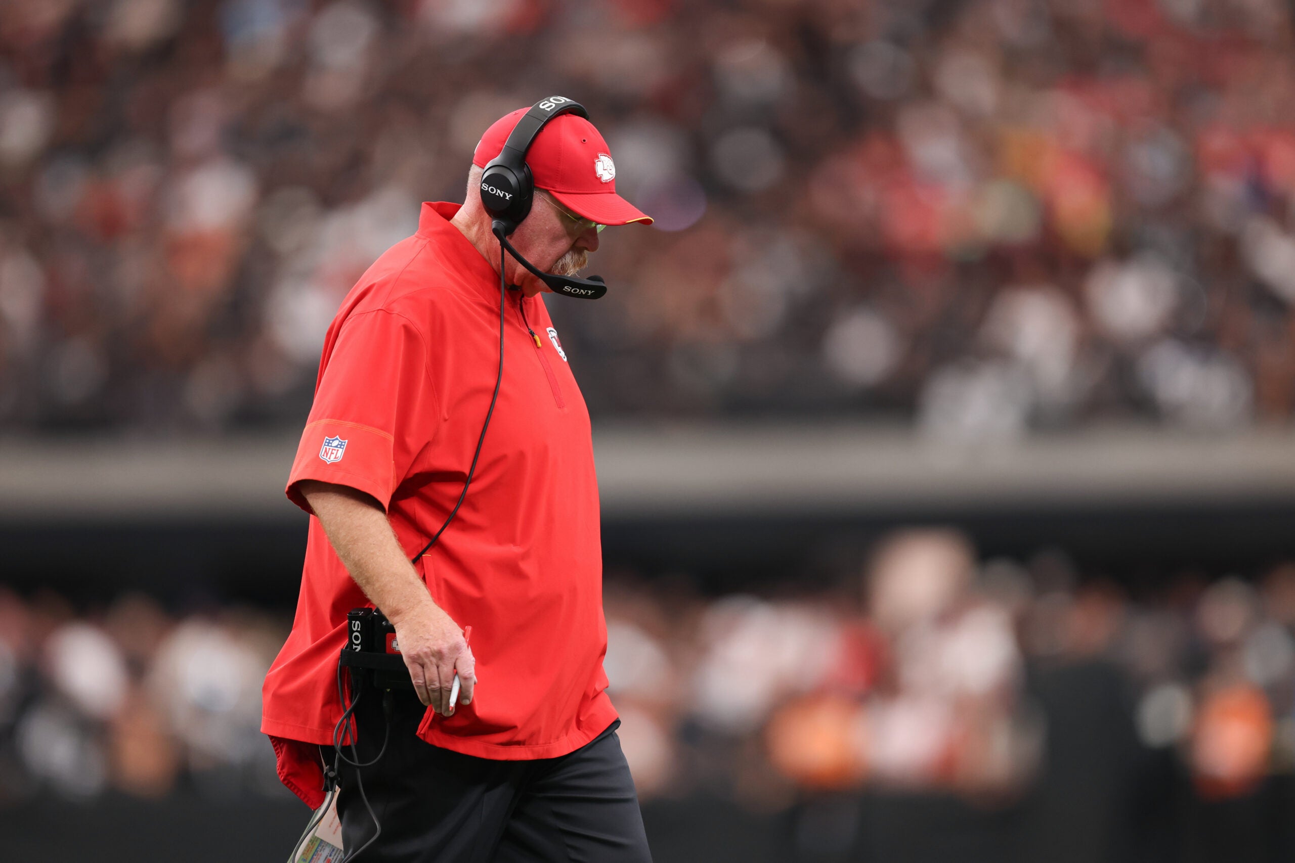 Las Vegas Raiders vs Kansas City Chiefs head coach Andy Reid roster moves Justin Watson Tyquan Thornton