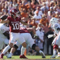 Oklahoma Sooners quarterback John Mateer vs. Texas Longhorns