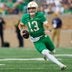 Notre Dame quarterback CJ Carr scrambles with the ball during a NCAA football game against Stanford at Notre Dame Stadium on Saturday, Oct. 10, 2026, in South Bend.