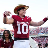 Oklahoma Sooners quarterback John Mateer Texas Longhorns