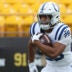Oct 11, 2026; Pittsburgh, Pennsylvania, USA; Indianapolis Colts running back Jonathan Taylor (28) warms up before the game against then Pittsburgh Steelers at Acrisure Stadium.
