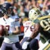 Oct 11, 2026; Green Bay, Wisconsin, USA; Chicago Bears quarterback Tyson Bagent (17) looks to pass the ball against the Green Bay Packers during the second quarter at Lambeau Field.