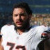 Oct 11, 2026; Green Bay, Wisconsin, USA; Chicago Bears offensive line Jonah Jackson (73) walks off the field after the game against the Green Bay Packers at Lambeau Field.