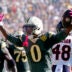 Oct 11, 2026; Green Bay, Wisconsin, USA; Green Bay Packers wide receiver Matthew Golden (0) celebrates against the Chicago Bears during their football game at Lambeau Field.