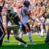 Green Bay Packers cornerback Brandon Cisse (2) celebrates after sacking Chicago Bears quarterback Tyson Bagent on Sunday, Oct. 11, 2026, at Lambeau Field in Green Bay, Wisconsin. The Packers won the game, 31-7.