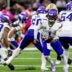 Oct 11, 2026; New Orleans, Louisiana, USA; Minnesota Vikings quarterback Kyler Murray (1) hands off to running back Aaron Jones (33) against New Orleans Saints during the first half at Caesars Superdome.