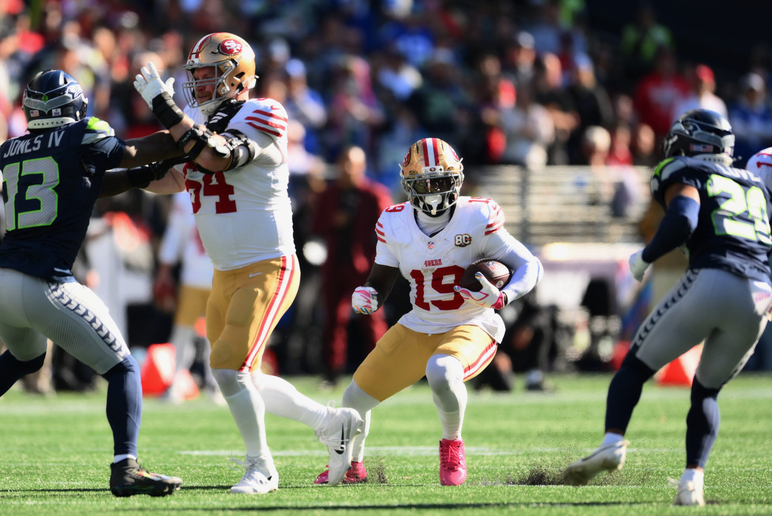 49ers WR Deebo Samuel has been ruled out of the Seahawks game with a hamstring injury.