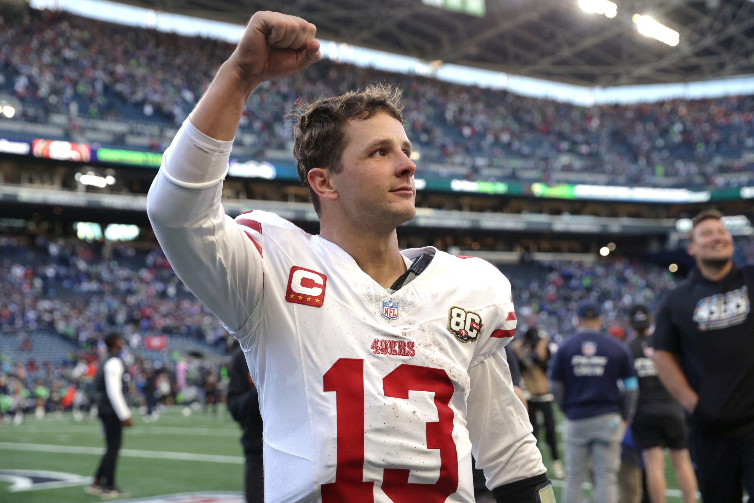 San Francisco 49ers QB Brock Purdy is now the MVP favorite after win over Seahawks.