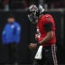 Oct 11, 2026; Atlanta, Georgia, USA; Atlanta Falcons quarterback Michael Penix Jr. (9) leaves the field during the fourth quarter against the Baltimore Ravens at Mercedes-Benz Stadium.