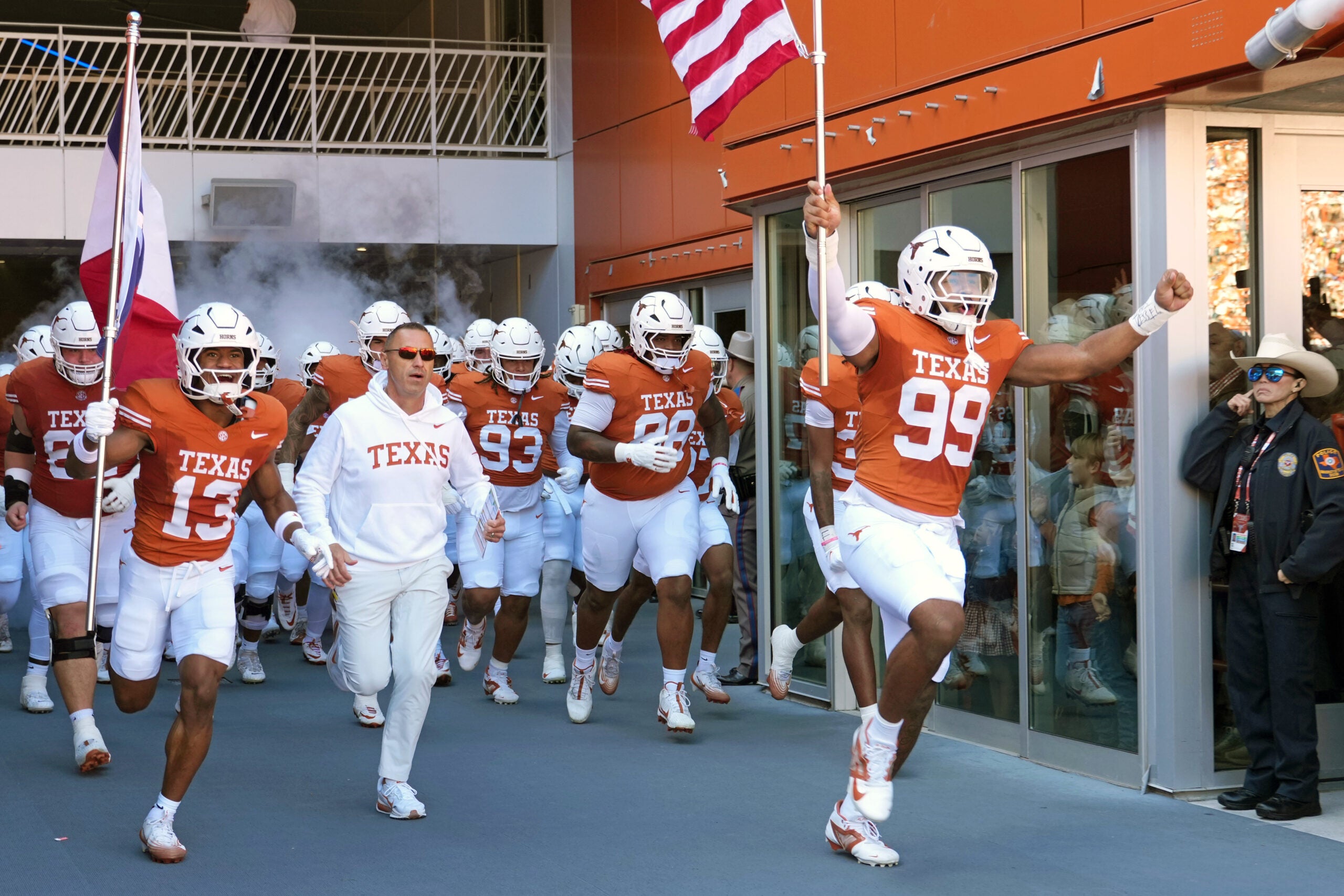 Texas Longhorns head coach Steve Sarkisian after loss to Florida Gators evaluate everything offense quarterback