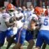 Oct 17, 2026; Austin, Texas, USA; Florida Gators running back Jadan Baugh (13) runs for yards during the first half against the Texas Longhorns at Darrell K Royal-Texas Memorial Stadium.