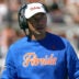 Oct 17, 2026; Austin, Texas, USA; Florida Gators Head Coach Jon Sumrall during the first half against the Texas Longhorns at Darrell K Royal-Texas Memorial Stadium.