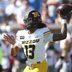 Oct 17, 2026; Oxford, Mississippi, USA; Missouri Tigers quarterback Austin Simmons (13) throws a pass during the first quarter against the Mississippi Rebels at Vaught-Hemingway Stadium.