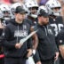Las Vegas Raiders head coach Klint Kubiak in loss to the Buffalo Bills