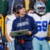 Oct 18, 2026; Green Bay, Wisconsin, USA; Dallas Cowboys head coach Brian Schottenheimer watches the field alongside Dallas Cowboys Tyrus Wheat (59) at Lambeau Field.