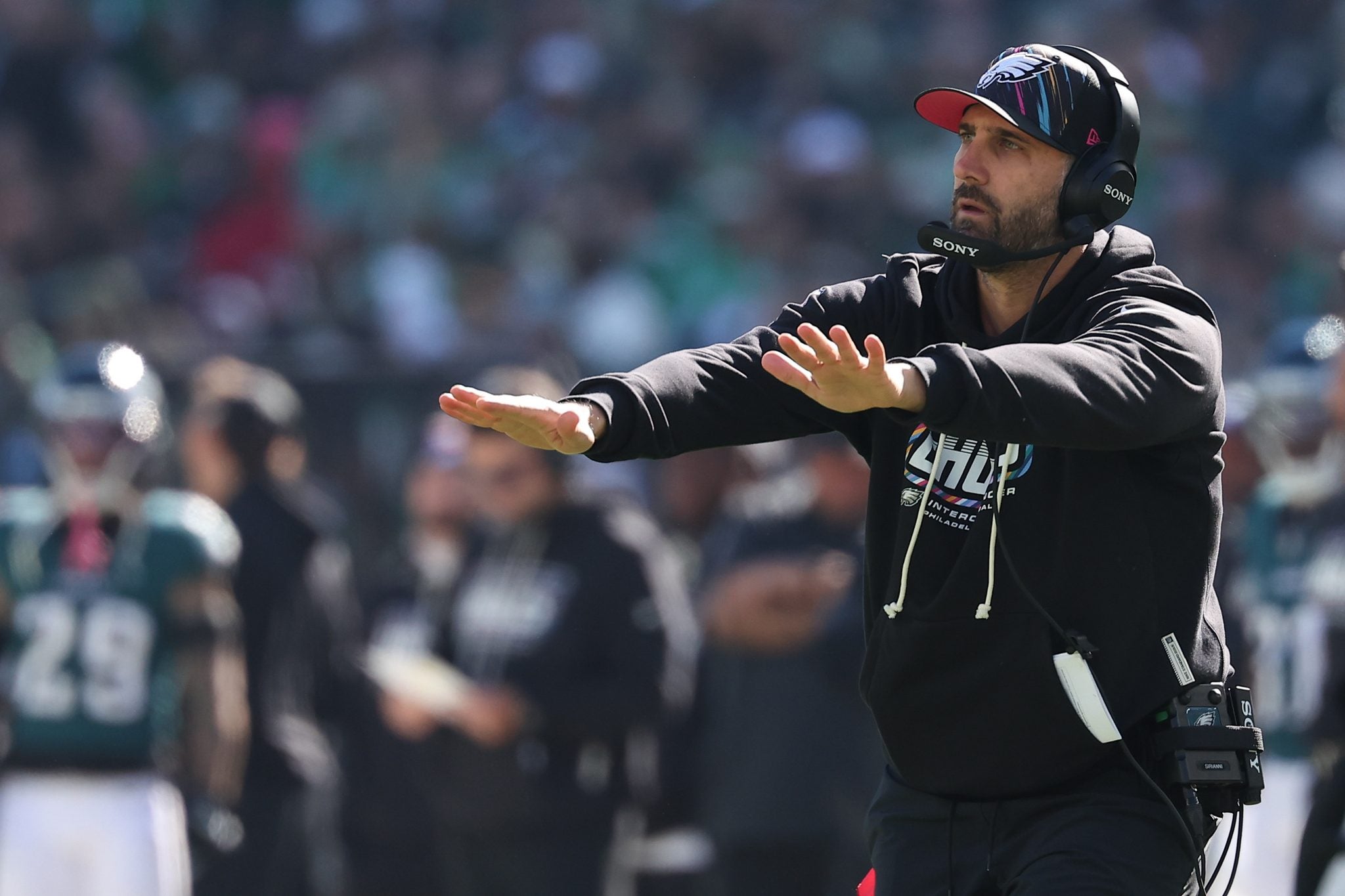 Scapegoating Player Nick Sirianni is out of offensive coordinator scapegoats in Philly