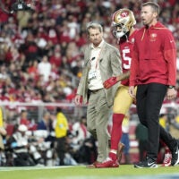 Mike Evans left Monday Night Football with an Achilles injury and is questionable to return.