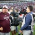 Oct 24, 2026; Tuscaloosa, Alabama, USA; Texas A&M Aggies head coach Mike Elko walks off the field after the game against the Alabama Crimson Tide at Saban Field at Bryant-Denny Stadium.