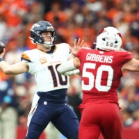 Denver Broncos quarterback Bo Nix vs. Arizona Cardinals
