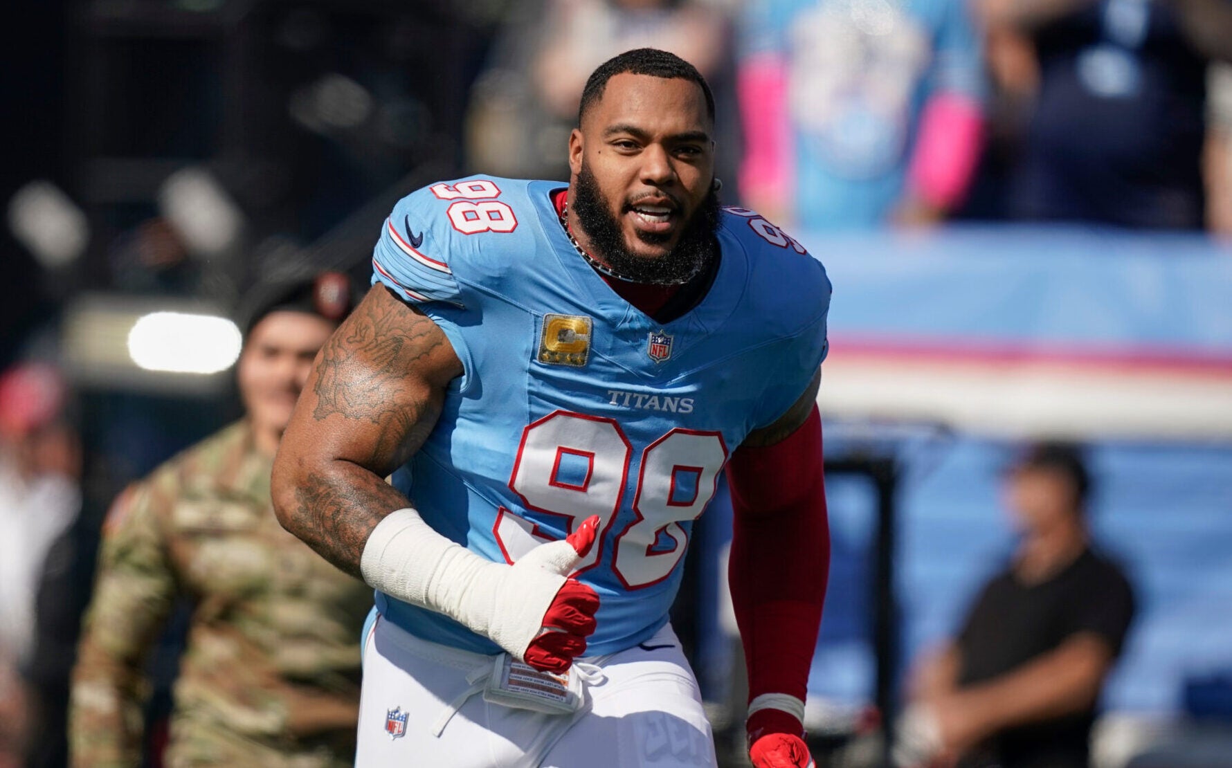 Jeffery Simmons trade package Chicago Bears Tennessee Titans