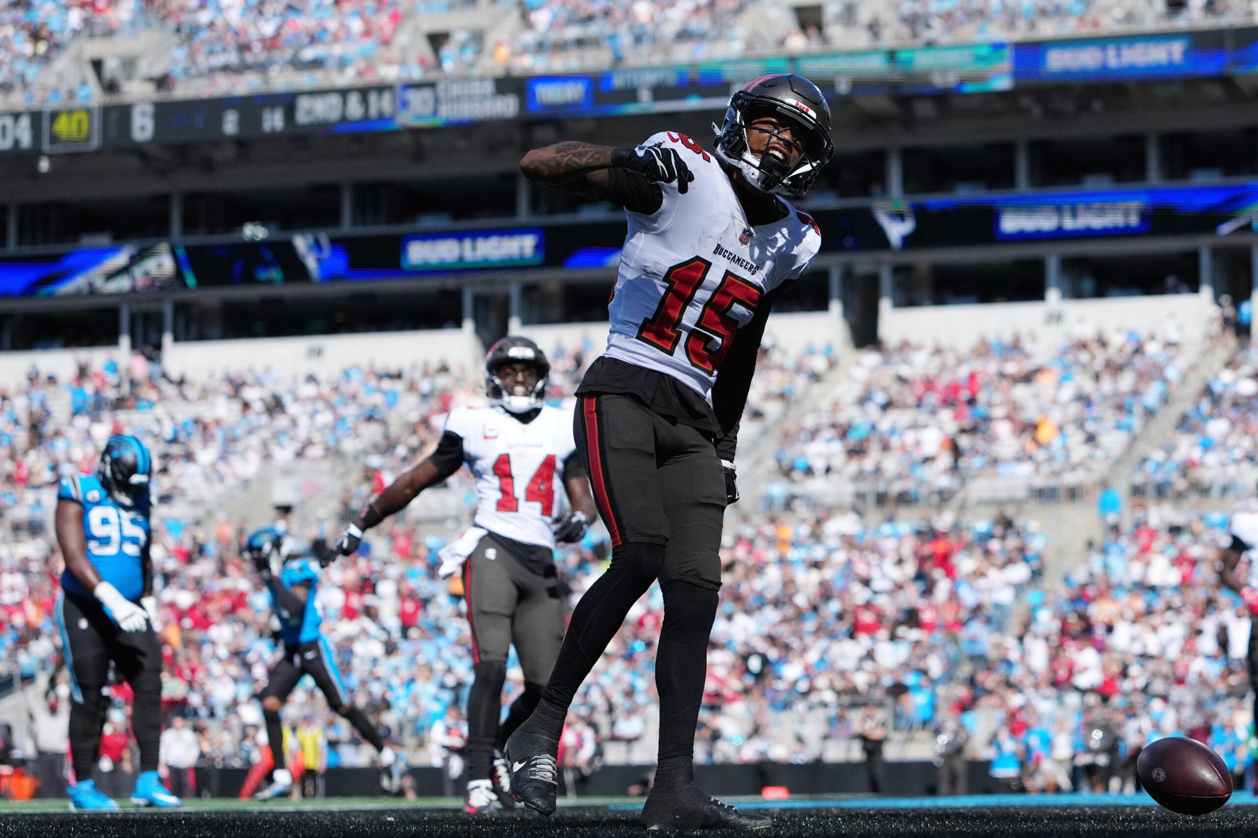 Buccaneers WR Tez Johnson continues to impress.