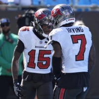 Bucky Irving and the Buccaneers ran straight through the Panthers on Sunday.