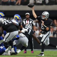 Las Vegas Raiders quarterback Kirk Cousins vs. Los Angeles Rams