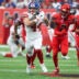 Oct 25, 2026; Houston, Texas, USA; New York Giants running back Cam Skattebo (44) runs with the ball during overtime against the Houston Texans at Reliant Stadium.
